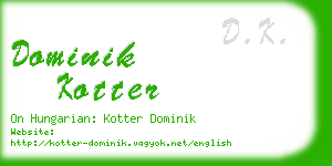 dominik kotter business card